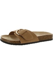 Style&co. Elisaa Womens Faux Leather Footbed Slide Sandals