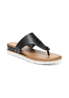 Style&co. Emma Womens Faux Leather Thong Flat Sandals