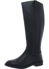 Style&co. Josephine Womens Faux Leather Riding Knee-High Boots
