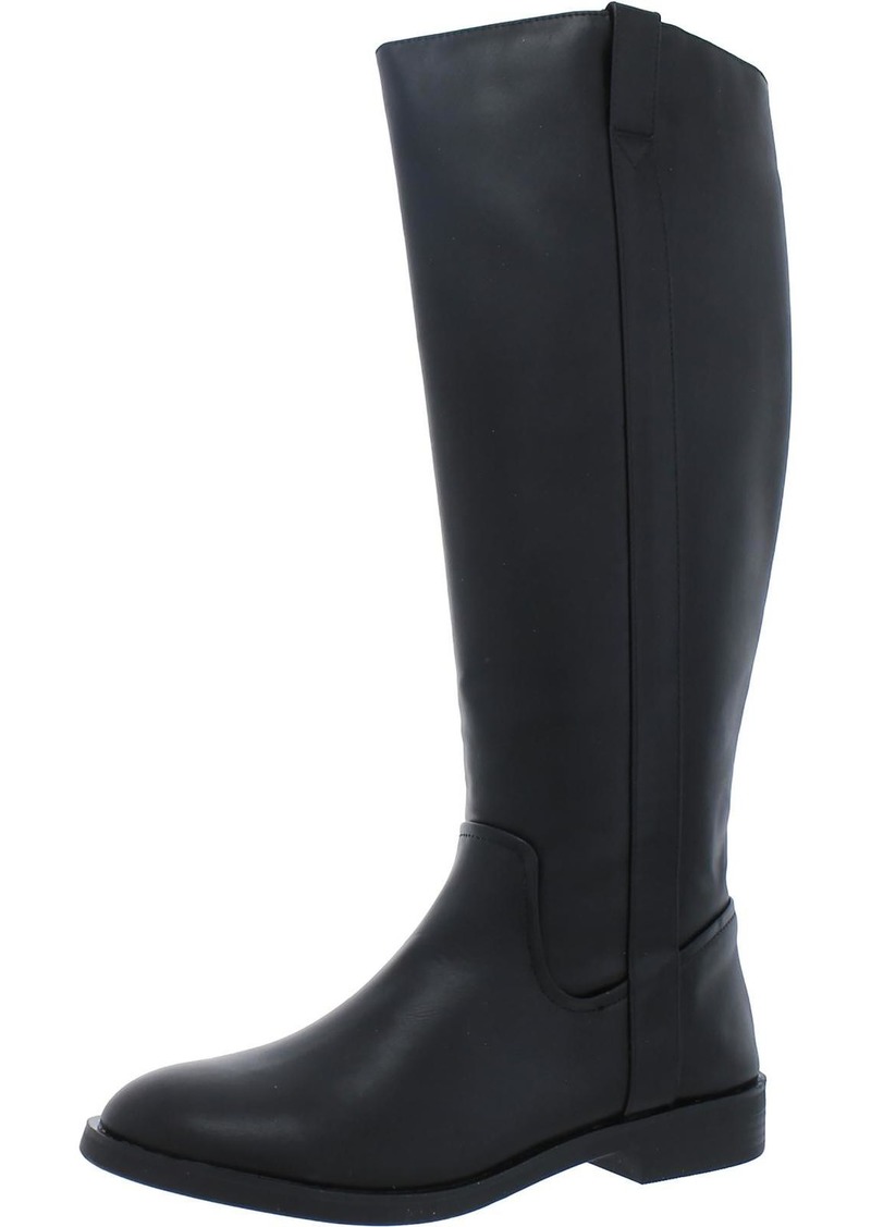Style&co. Josephine Womens Faux Leather Riding Knee-High Boots