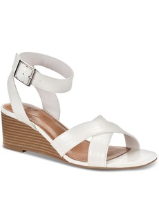 Style&co. Leezaap Womens Sling Back Faux Leather Wedge Sandals