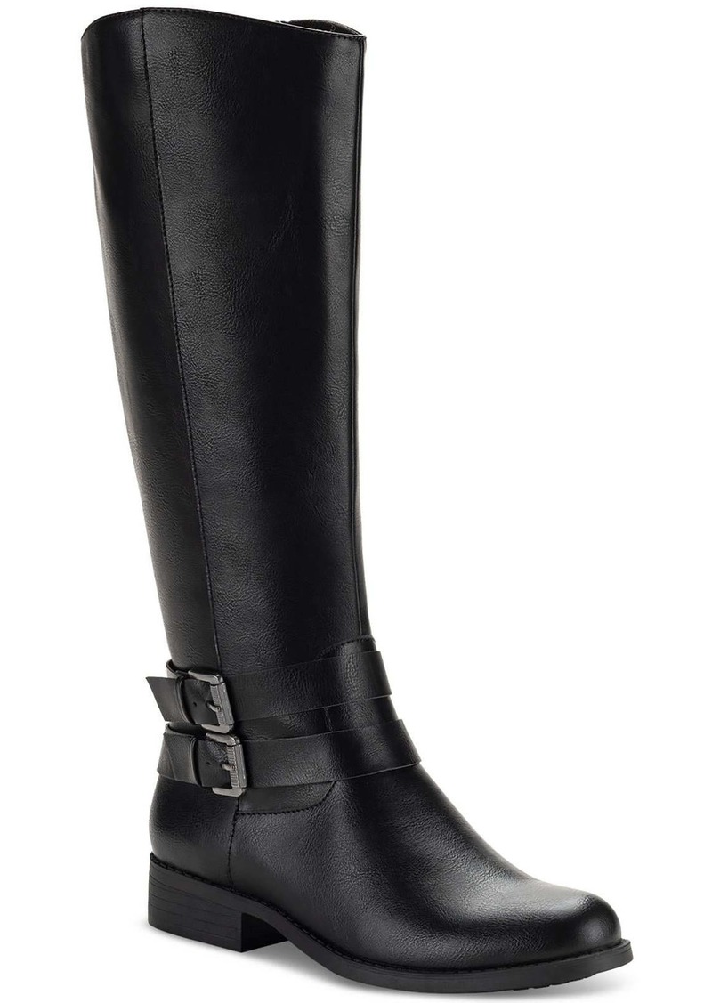 Style&co. Maliaa Womens Faux Leather Riding Knee-High Boots