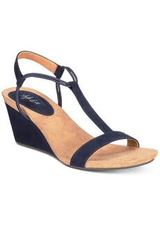 Style&co. Mulan Womens T-strap Man Made Wedge Sandals