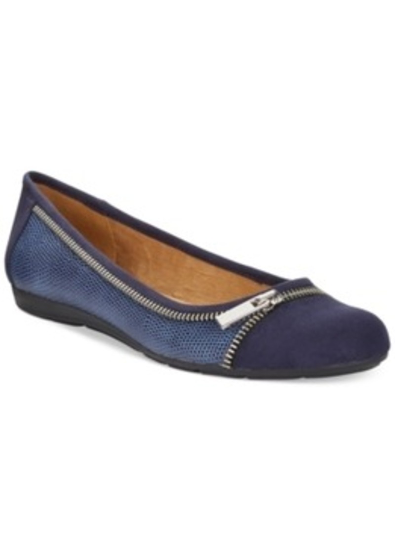 Style&co. Style & co. Chelsi Zipper Embellished Flats, Only at Macy's ...