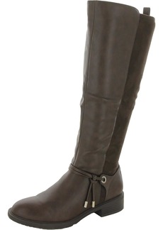 Style&co. Verrlee Womens Faux Leather Riding Knee-High Boots