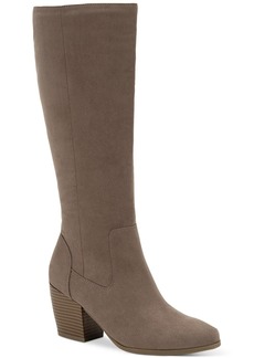 Style&co. Warrda Womens Pull On Pointed Toe Mid-Calf Boots