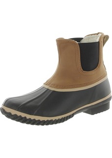 Style&co. Womens Faux Leather Outdoor Rain Boots