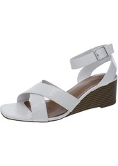 Style&co. Womens Faux Leather Wedge Sandals