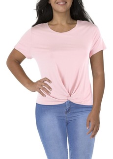 Style&co. Womens Hi-Low Short Sleeves T-Shirt