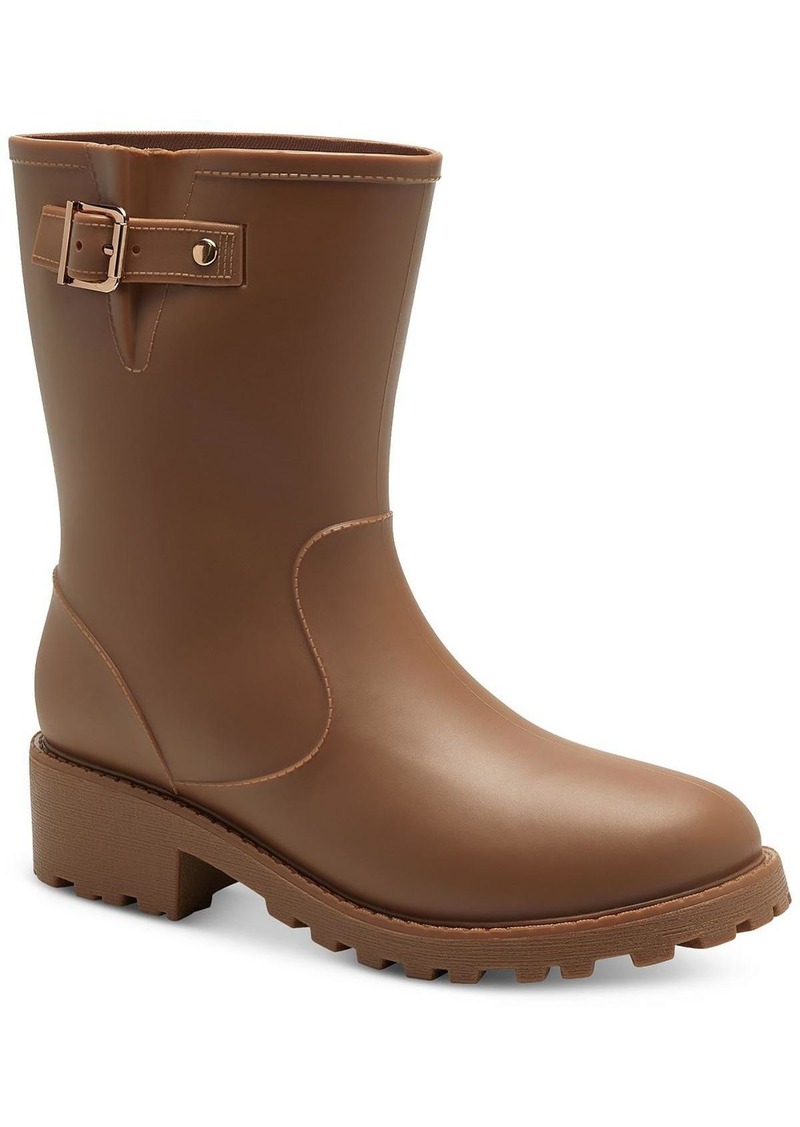 Style&co. Womens Pull On Lugged Sole Rain Boots