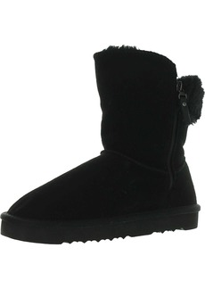 Style&co. Womens Suede Cold Weather Shearling Boots