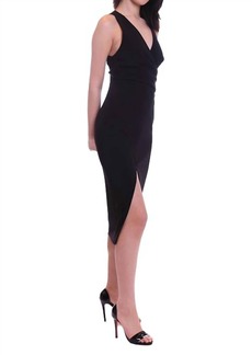 Stylestalker Florence Midi Dress in Noir
