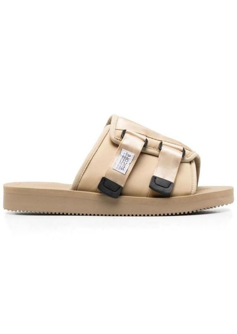 'Kaw-Cab' Beige Sandals with Velcro Fastening in Nylon Man Suicoke