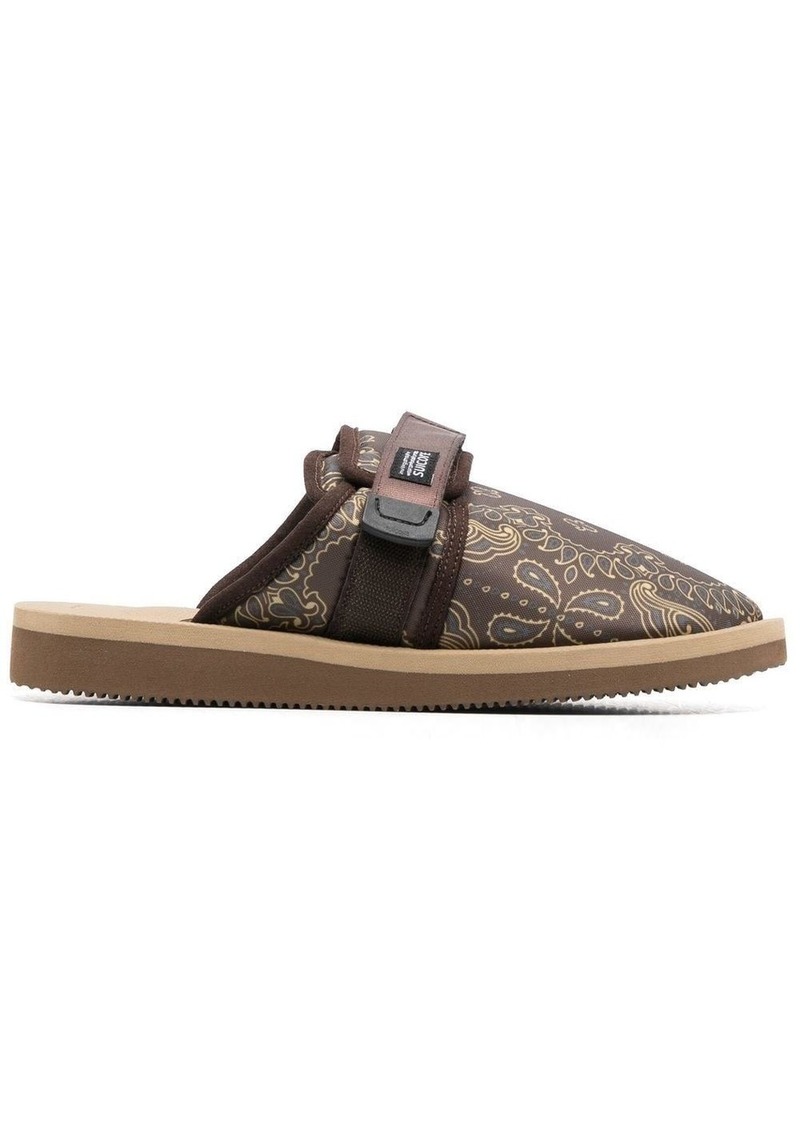 Suicoke paisley-print touch-strap slippers