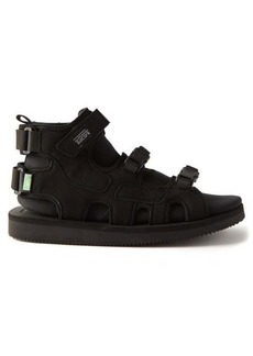 Suicoke - Boak-2ab High-top Velcro-strap Sandals - Mens - Black