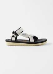 Suicoke - Depa-v2 Velcro-strap Sandals - Mens - White Black