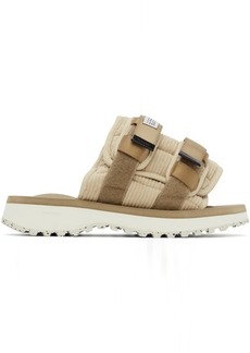 SUICOKE Beige MOTO-Shell Sandals