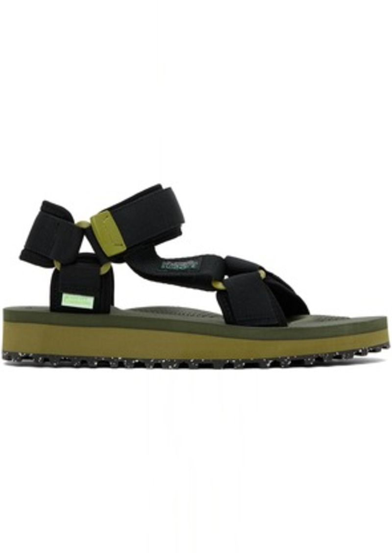 SUICOKE Black & Khaki DEPA-2Cab-ECO Sandals