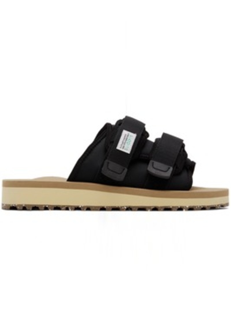 SUICOKE Black & Tan MOTO-Cab-ECO Sandals