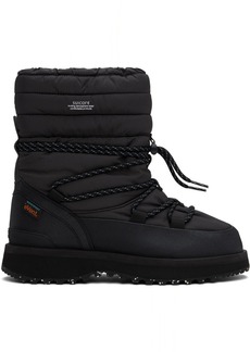 SUICOKE Black BOWER-TRevab-HI-LACE Boots