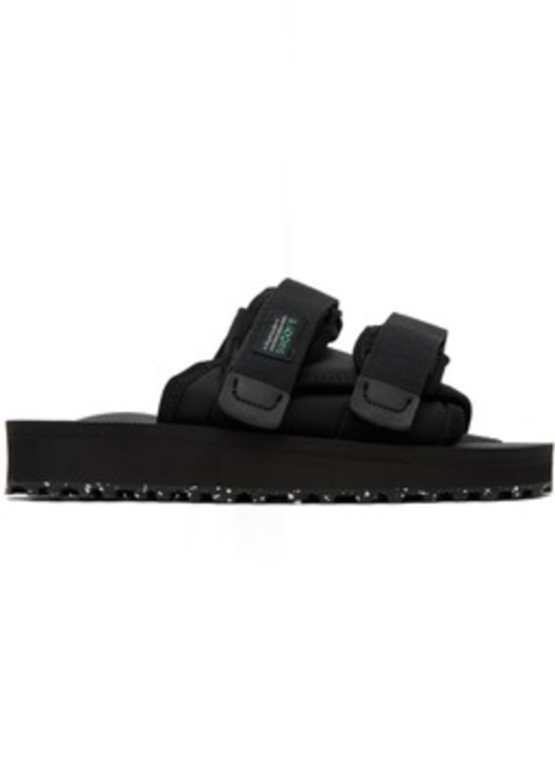 SUICOKE Black Moto-Cab-Eco Sandals