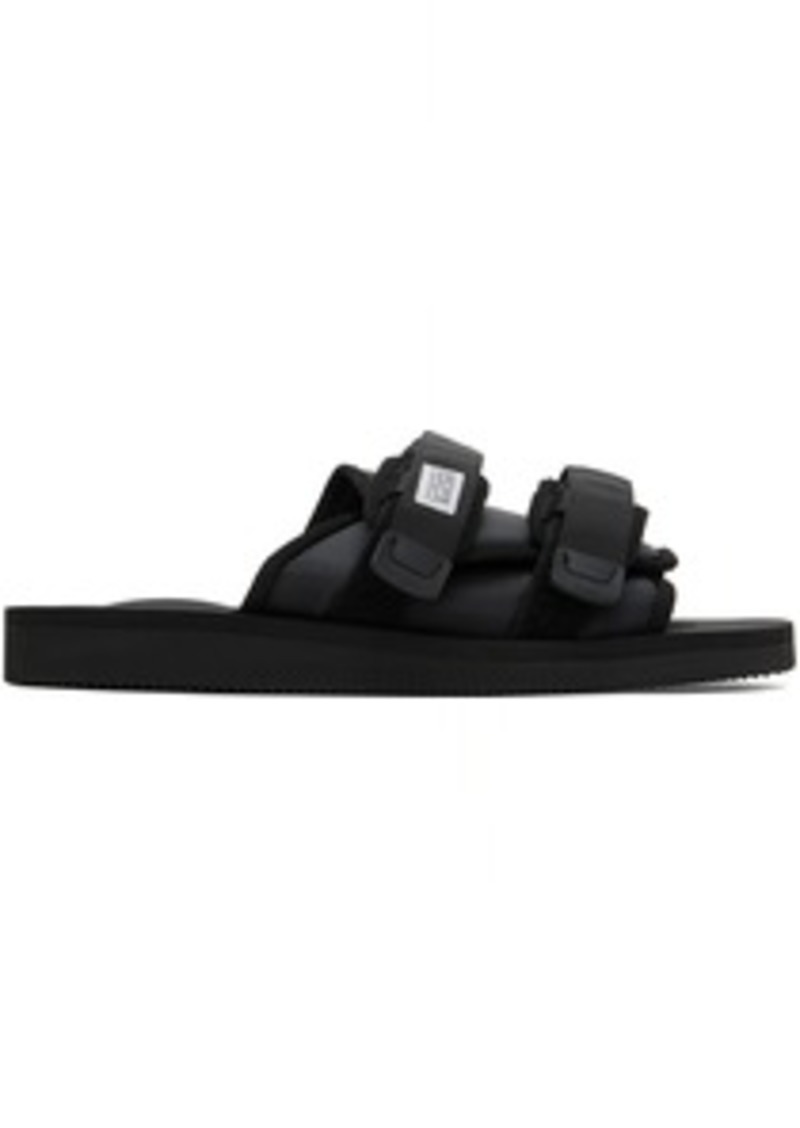 SUICOKE Black Moto-Cab Sandals