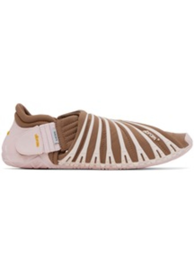 SUICOKE Brown & Pink Futon-Lo Sandals