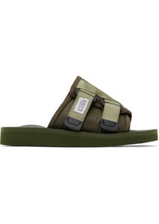 SUICOKE Green KAW-Cab Sandals