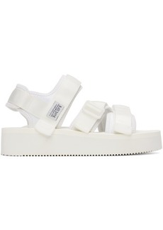 SUICOKE White KISEE-PO Sandals