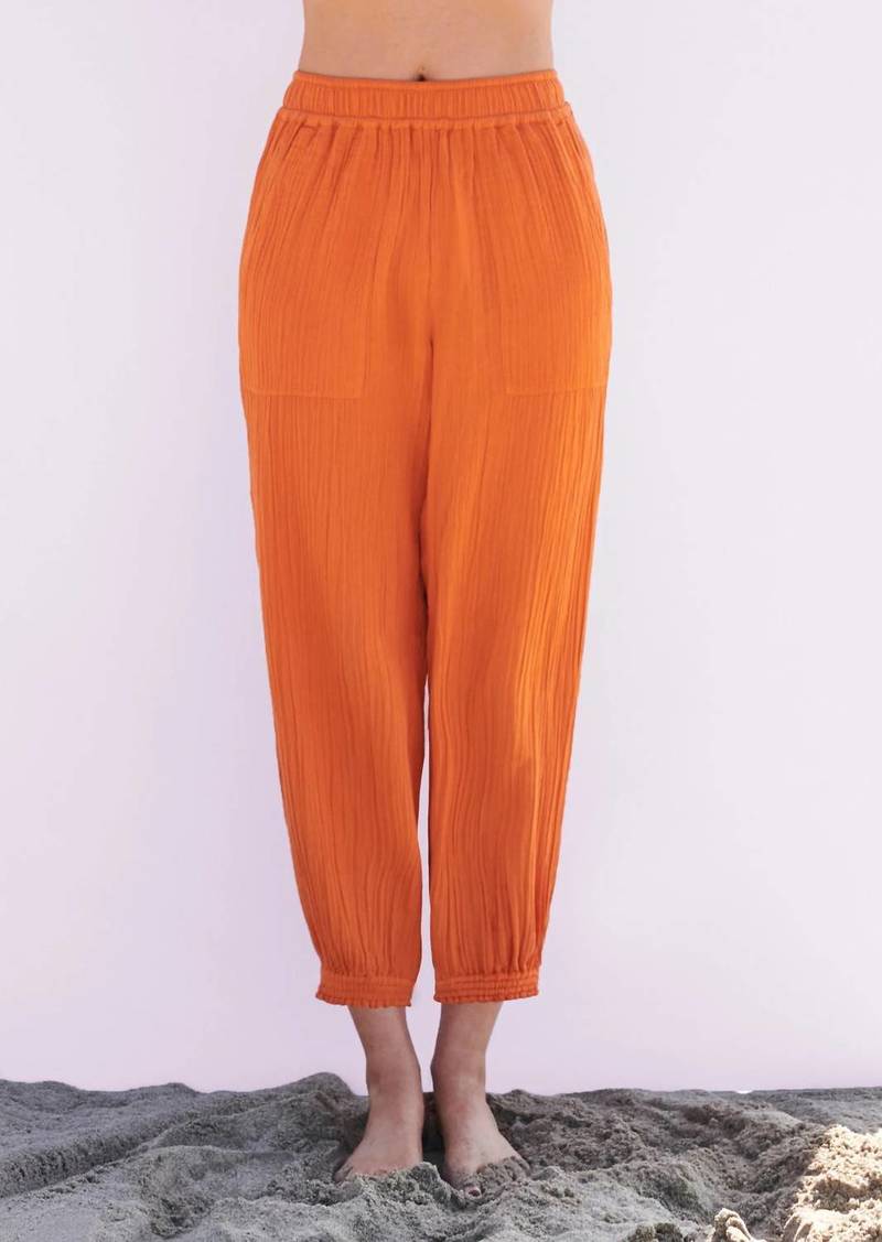 Sundry Easy Pocket Pant In Poppy