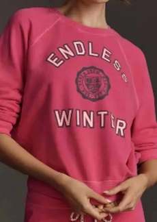 Sundry Endless Winter Pullover Sweatshirt In Cerise
