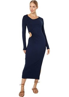 Sundry Long Sleeve Side Cutout Dress
