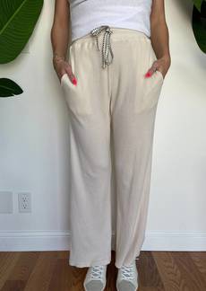 Sundry Relaxed Straight Sweatpant In Cream