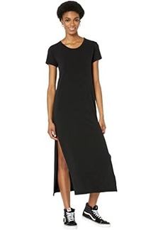 Sundry Short Sleeve Maxi Dress with Slit