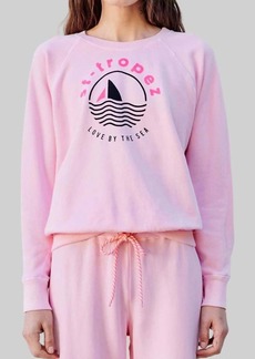Sundry St Tropez Sweatshirt In Blossom