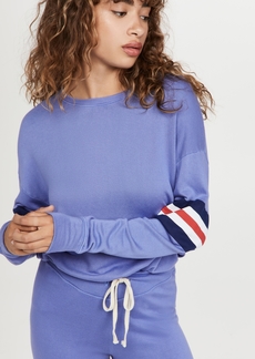 SUNDRY 3 Color Stripe Sweatshirt