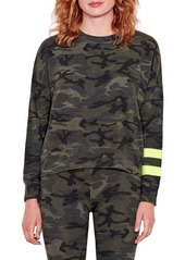 Sundry Arm Stripe Camouflage Sweatshirt