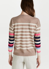 SUNDRY Multicolor Stripes Crew