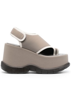 Sunnei 110mm touch-strap wedge sandals