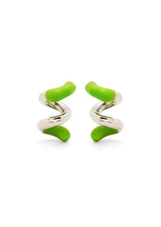 Sunnei colour-block wrap earrings