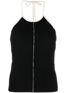 Sunnei halterneck knitted top