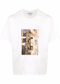 Sunnei iPhone-print cotton T-shirt