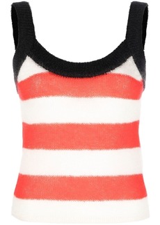 Sunnei striped-knit tank top