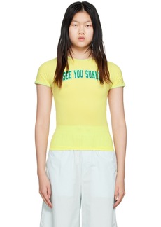 SUNNEI Yellow 'See You Sunnei' T-Shirt
