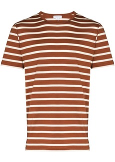 Sunspel stripe-pattern cotton T-shirt