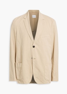 Sunspel - Cotton and linen-blend twill blazer - Neutral - S