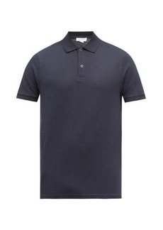 Sunspel - Pima Cotton-piqué Polo Shirt - Mens - Navy
