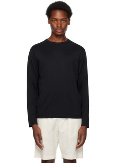 Sunspel Black Crewneck Sweater