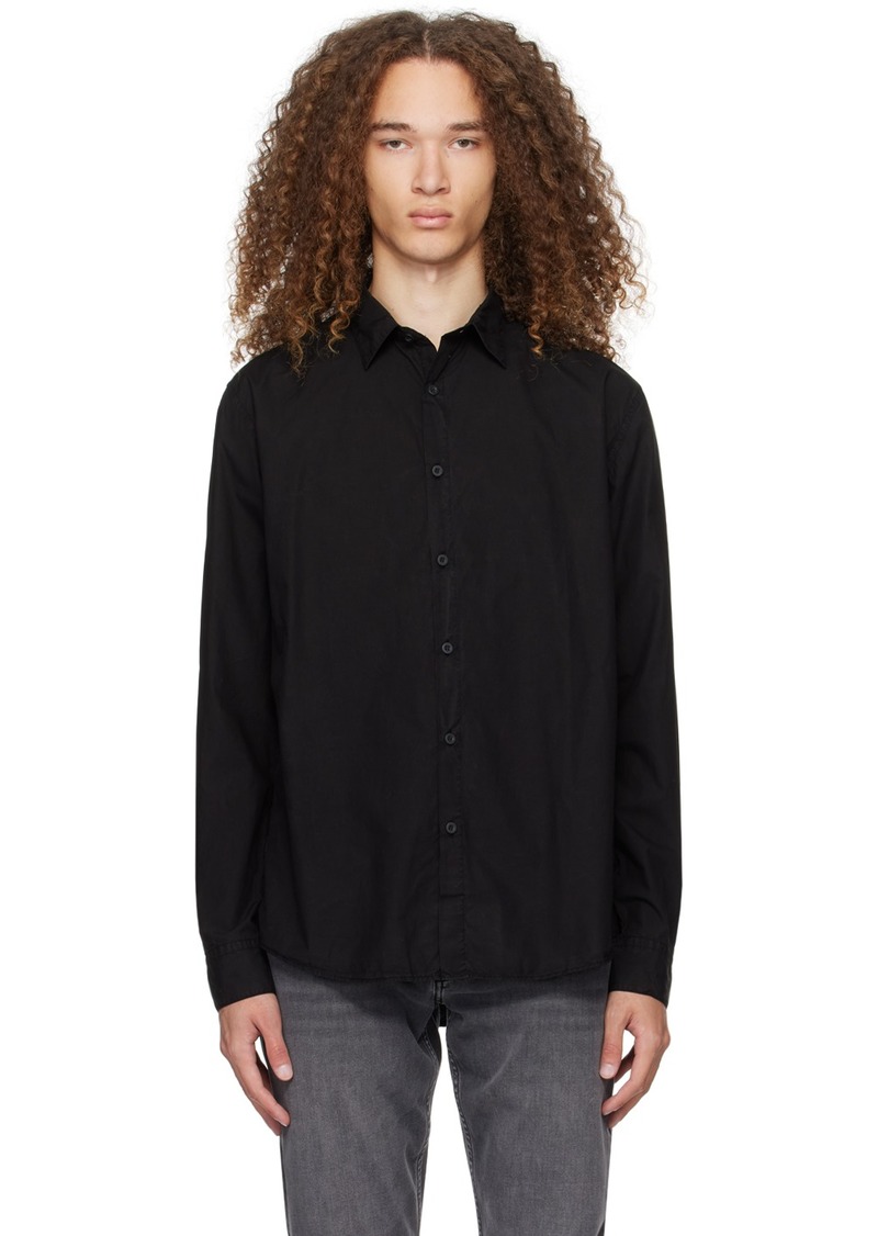 Sunspel Black Lightweight Shirt