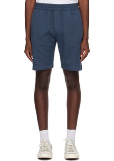 Sunspel Blue Drawstring Shorts